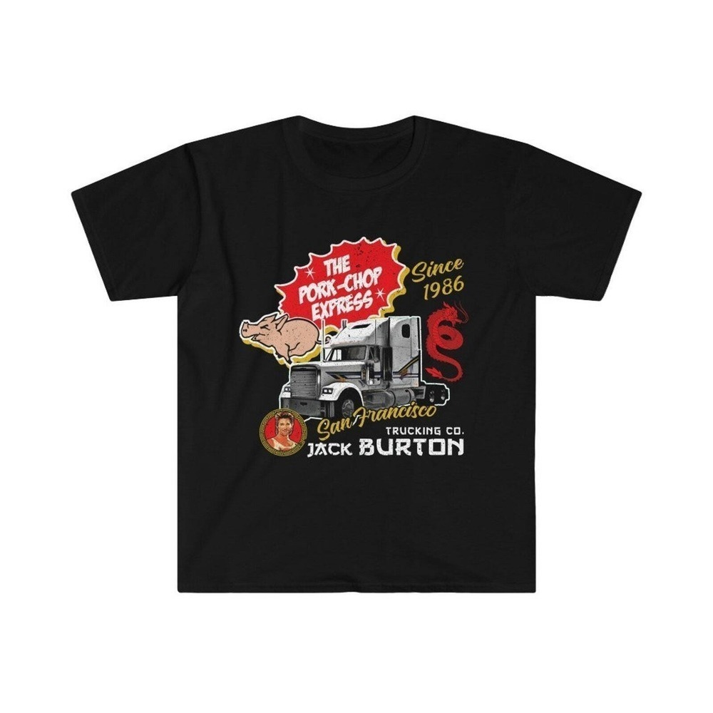 Jack Burton Pork Chop Express Retro Movie Fan Unisex Softstyle T-Shirt